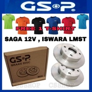 GSP PROTON SAGA , ISWARA BRAKE DISC ROTOR FRONT 1SET=2PCS GSP ORIGINAL GSP SUSPENSION