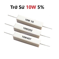 10W Ceramic Resistor 5% Error, 10W Power Resistor Value 1R 2R 5R 8R 10R 15R 20R 25R 60R