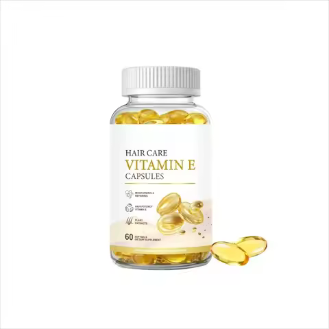 Hair Care Vitamin E Soft Capsules Daily Wellness Supplement Capsules: Take 1 Softgel Once Daily, 60 