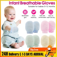 1 Pair Soft Cotton Baby Mitten Anti Scratching Gloves Sarung Tangan Bayi Newborn Protection Face Cotton Scratch Mittens Glove