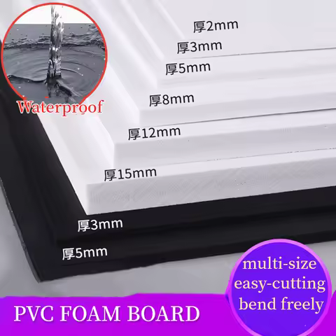 5pcs PVC Craft Foam Board Polystyrene Plate PVC Foam Sheet Styrofoam Plate Architecture Model Buildi