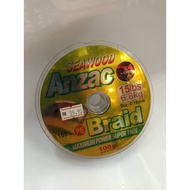 SEAWOOD ANZAC  PE X4 BRAID 15LB 100METER FISHING LINE