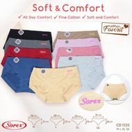 SOREX Premium Series - 6 Pcs Celana Dalam Wanita Super Soft Sorex 1232 Katun PREMIUM SOREX / CD Wanita Seksi