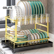 GSlife Dish Drying Rack 2Tier Kitchen Dish Drainer Rack Installation free
