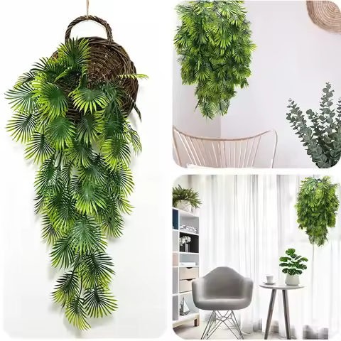 79cm Artificial Persian Plant Fern Leaves Vines Turtle Leaf Plant Christmas Autumn Garden Party Wedd