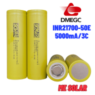 ถ่านชาร์จ 21700 5000mA DMEGC INR21700-50E แบตเตอรี่ Li-ion 21700 ถ่านกล้อง ถ่านพัดลม ของเล่น จักรยาน