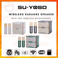 SU-YOSD WIRELESS KARAOKE SPEAKER WITH TWO WIRELESS MICROPHONES YS-213