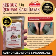 [DARUMART] Herb Powder Foot Soak Foot Spice Powder Foot Soak Dayak Herbal Solo 45g