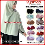Jilbab Kerudung Dingin Syahida Segi Empat Instan Panjang 150 cm