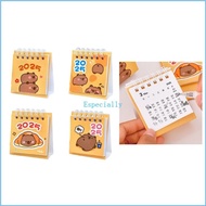 ESP 10 Pcs 2025 Desk Calendar Monthly Calendar Lovely Animal Calendar Standing Calendar Office Calen