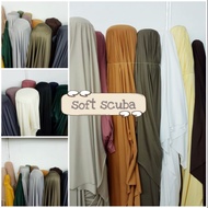 Kain scuba lembut / soft scuba / kain meter scuba / scuba kilat