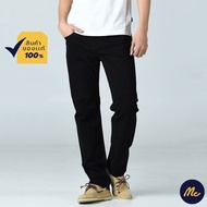 Mc JEANS (แม็คยีนส์) กางเกงยีนส์ผู้ชาย กางเกงยีนส์ขากระบอก เอวกลาง Straight Jeans สีดำ MBIP181