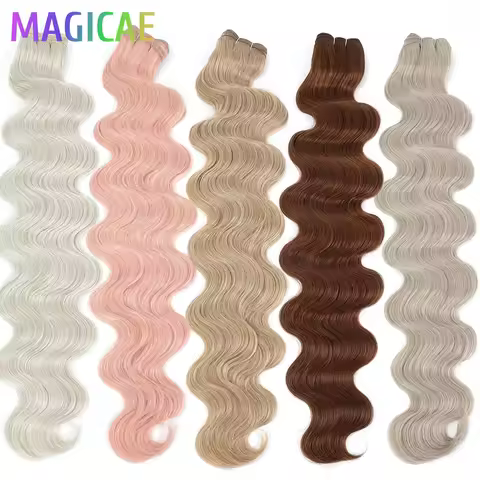 30Inches 200Grams Barbe Pink Ombre Blond T1B/27# Body Wave Brown M816 Piano 27/613 Gray White 58# Sy
