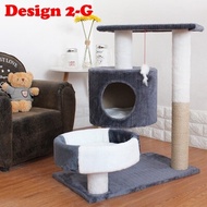 【ShopWithJoy】 Skiiddii BIG Cat Tree Wood Play Bed Scratcher House Toy For Kitten Cat Home Cat House Cat Bed 貓爬架