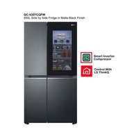 LG GC-V257CQFW | 655L Side by Side Fridge in Matte Black Finish