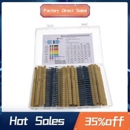 1280Pcs/Box 64Values Resistor Kit 1% Metal Film Resistor Assortment Kit Set 1Ohm-10Mohm Resistor Sam