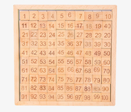 Bảng gỗ số tập đếm và phép tính 2 trong 1 từ 1 đến 100 giáo cụ Montessori đồ chơi trẻ em mẫu giáo gi