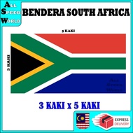 1 PC BENDERA SOUTH AFRICA 3 KAKI x 5 KAKI / COUNTRY SOUTH AFRICA FLAG READY STOCK