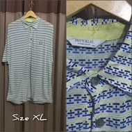 Thrift Kaos kerah second branded