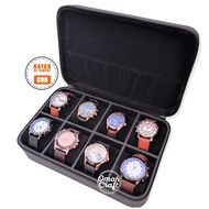 Art V44R PORTABLE 8 SLOT Travel Watch Box Organizer Leather DIY Leather Watch Storage Box By RUMAHCR