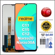 LCD Realme C11 - C15 - C12 - C15 QUALCOMM Original Fullset Glass TouchScreen Digitizer