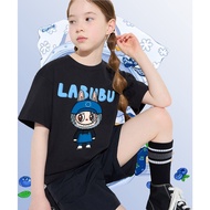 LABUBU รูปแบบ น่ารักสุด ๆ เสื้อยืดเด็ก เสื้อลาบูบู้ Pop Mart ผ้าฝ้ายนุ่มสบาย