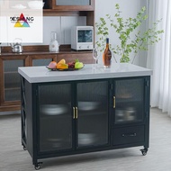 N5R7 ♘ Island Table Table Table Nordic Open Marble Kitchen Island Operation Table Side Cabinet Prepa