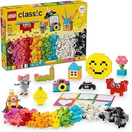 LEGO Classic Creative Happy Box 11042 Assorted Colourful Building Bricks Toy for Imaginative Pretend