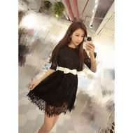 SWEET LACE DRESS BLACK WD7017