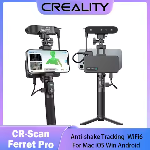 Creality CR-Scan Ferret Pro WiFi 3D Scanner Portable Handheld Anti-shake Tracking 0.1mmAccuracy Wire