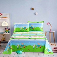 【单件床单】小猪佩奇床单双人床上下铺用卡通床单适合四季通用 【Single Bed Sheet】Peppa Pig cartoon bed sheet for double beds and bunk