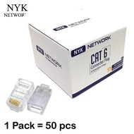 NYK RJ45 Cat6 Connector (50pcs) - RJ45 UTP Cat6e Connector