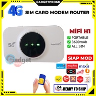Portable Modem H1 Router 4G LTE Unlimited Hotspot Mobile WiFi MiFi SIAP MOD Pocket WiFi Support All 