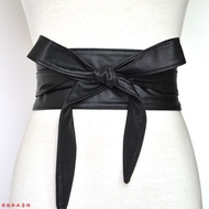 (Available in black) Leather belt to tie a large, multi-colored dress like cchat clothes