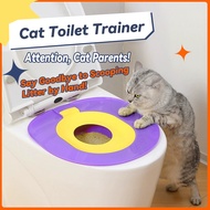 POKPAW Cat Toilet Trainer 36×39×10cm All-in-One Anti-Slip Cat Potty Training Box Easy to Use Fits Mo