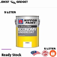 5L Cat Undercoat Putih Kayu Besi /Nippon Paint Economy Undercoat (White)