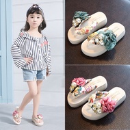 ** kid * Children's slippers Girls Summer Fashionable Outer Wear New Anti-Slip Parent-Child Beach Shoes Flip-Flops Fli
