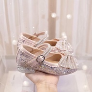 Girls Princess Shoes 0 Spring Little Girls High Heels Soft Sole Fashion Baby Girl Shoes Small Leathe