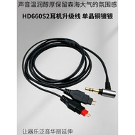 Earmax Sennheiser HD660s HD650 HD600 HD580 HD660 Single Crystal Copper Headphone Cable