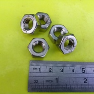 MUR M12 STAINLESS STEEL / MUR BAUT KUNCI 19 / MUR STAINLESS M12 / MUR SS M12 / NUT M12 SS304 ANTI KA