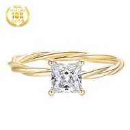 18k Gold 1 Karat Moissanite Ring For Women
