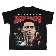 "Cristiano Ronaldo" T-Shirt | Black Black Black | T-shirt | Vintage Vintage | Top | CR7 T-shirt