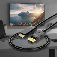 1.8M DisplayPort to HDMI-Compatible Adapter Cable 4K 2K 1080P for Desktop Laptop PC TV Projector Mon