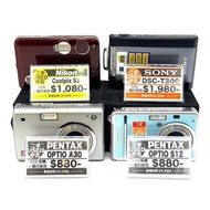 Sony Nikon Pentax CCD 全部都有原廠電池及原廠充電器