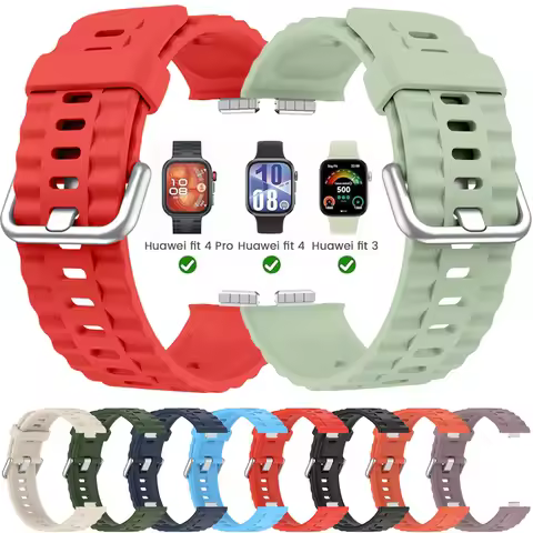 Silicone Strap For Huawei watch Fit 3/4/4Pro Original Watch Bracelet Correa Replacement Sport Watchb