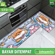 3D Long Kitchen Mat Anti-Slip 2 In 1 (120X40Cm) Motif Foot Mat Cfd-1