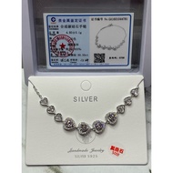 Mossantite Diamond Bracelet 0.5ct x 4pcs S925 Silver Binding