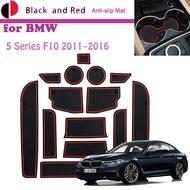 Rubber Mat Door Groove for BMW 5 Series BMW5 F10 2011~2016 Anti-slip Cup Cushion Gate Storage Slot C
