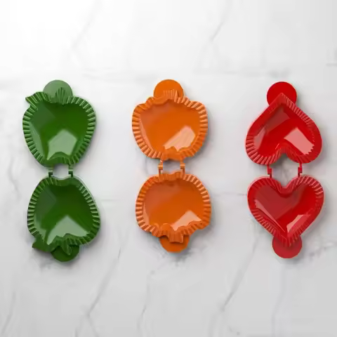 Pocket Pie ABS Fall Hand Pie Molds Pumpkins Apples Mini Pie Mould Heart Dough Press Mold Tools Chris