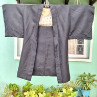 Kimono Men Haori Black Japanese Vintage